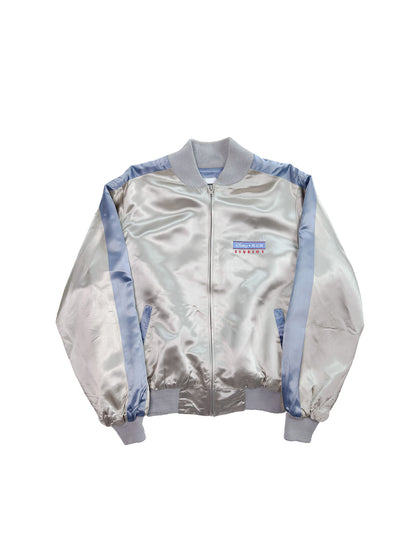 80's Disney MGM Studio Silver Satin Jacket