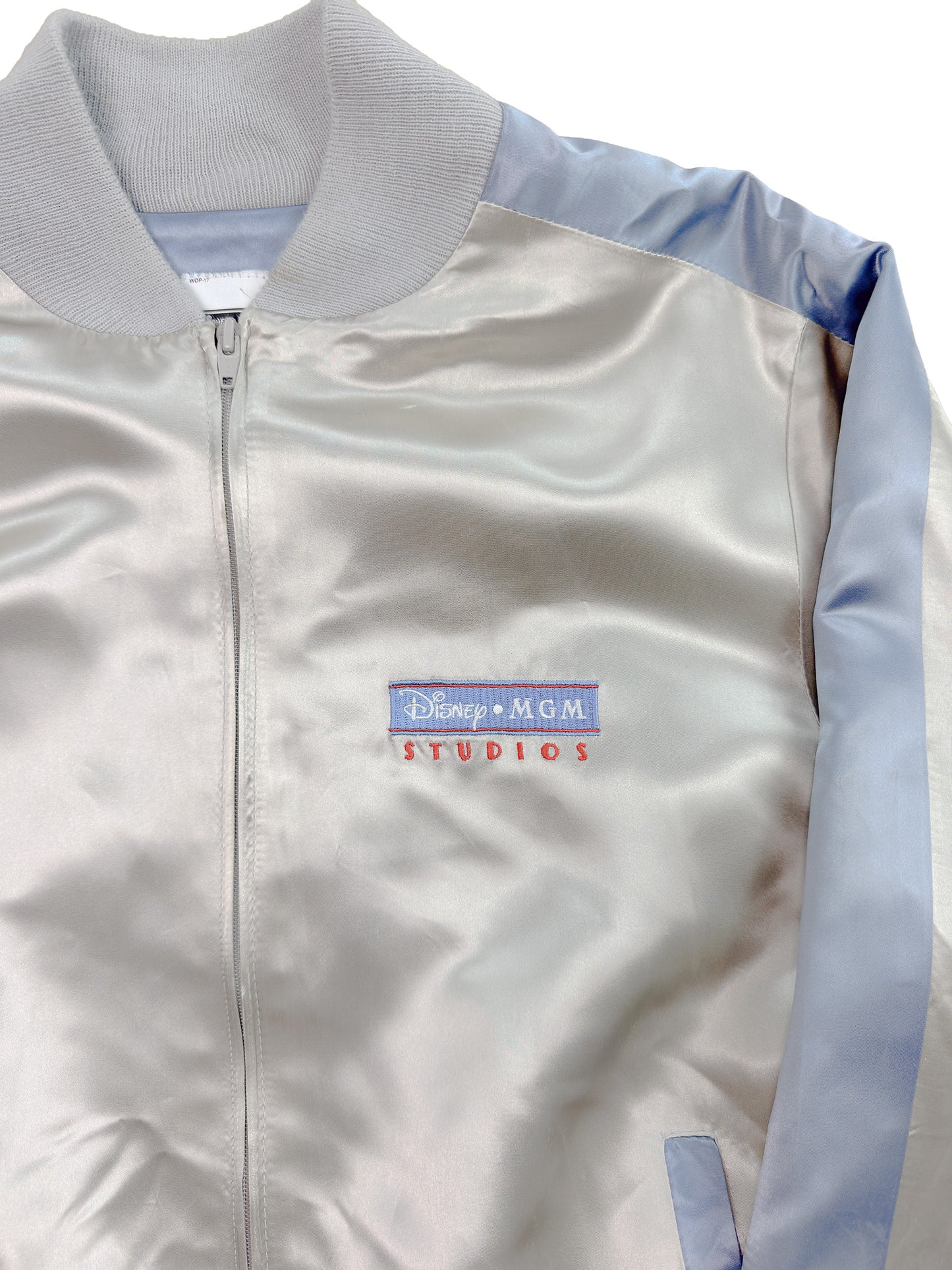 80's Disney MGM Studio Silver Satin Jacket