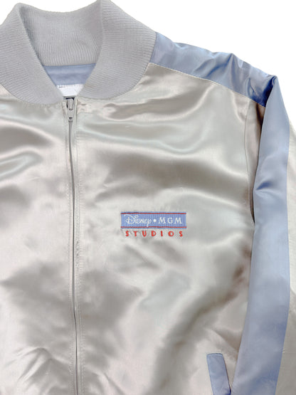 80's Disney MGM Studio Silver Satin Jacket