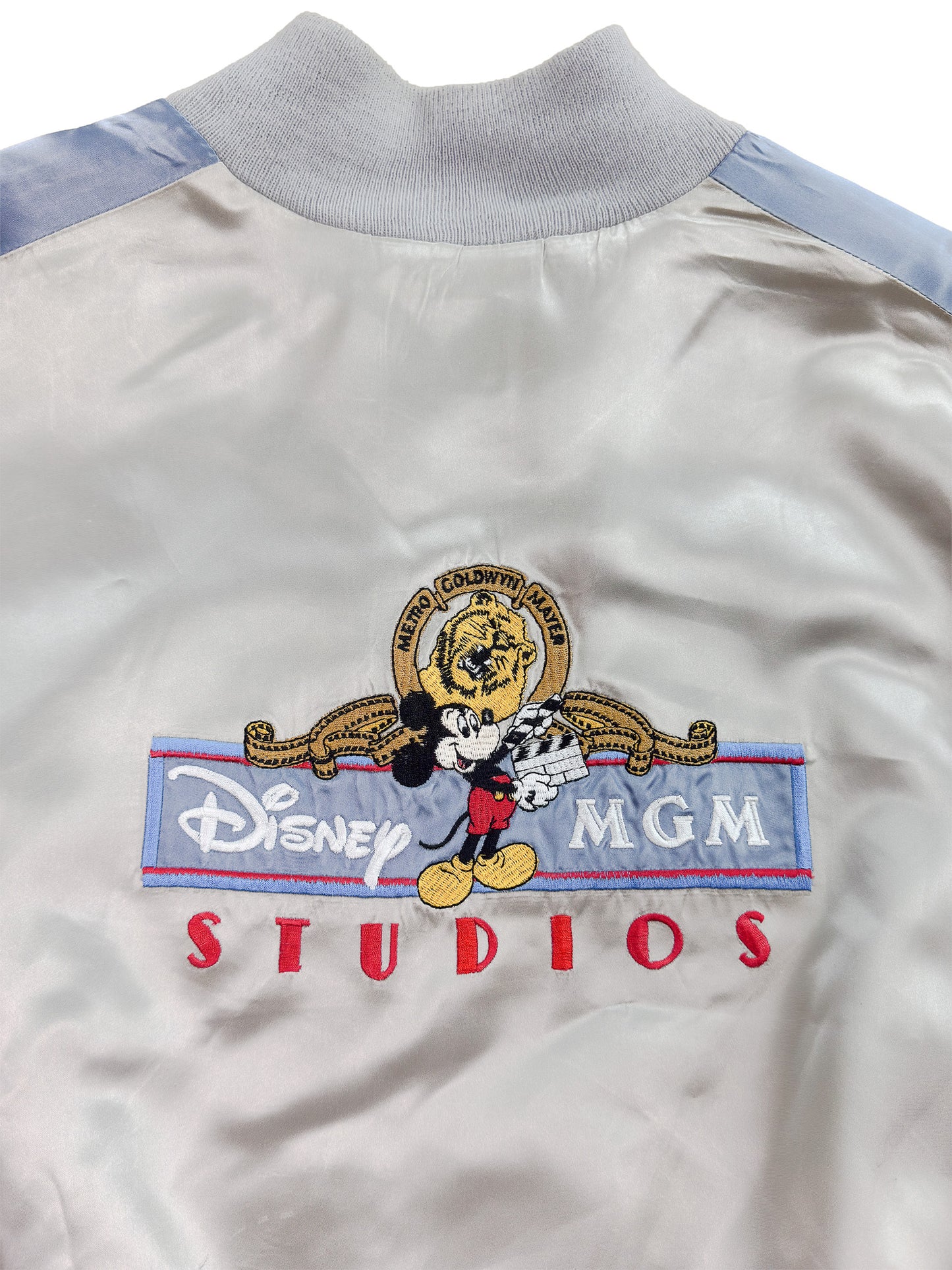 80's Disney MGM Studio Silver Satin Jacket