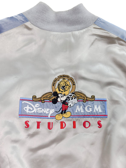 80's Disney MGM Studio Silver Satin Jacket