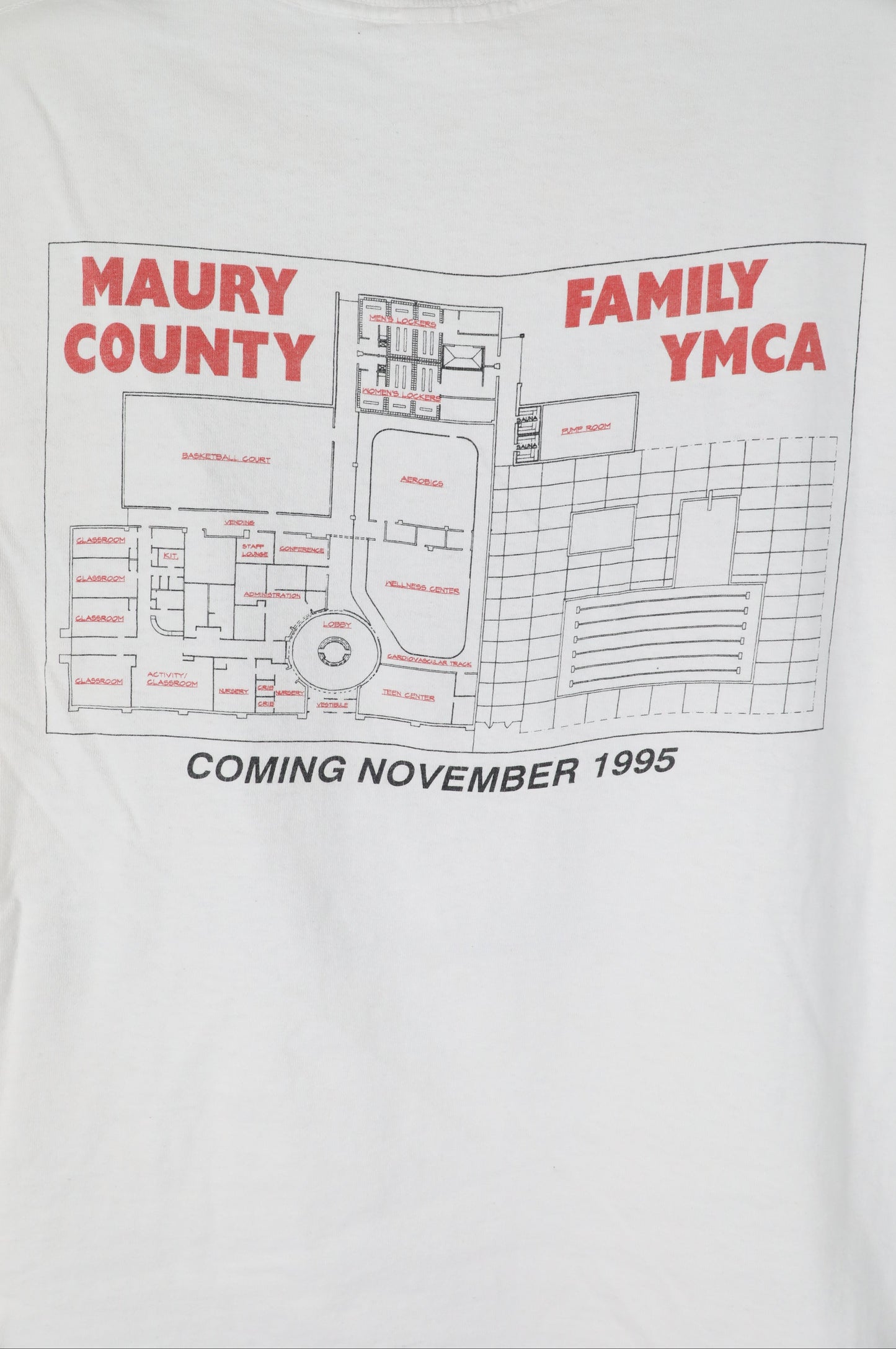 1995 White YMCA Graphic Tee