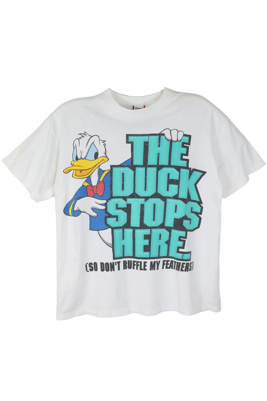 White Disney Donald Duck Cartoon Tee
