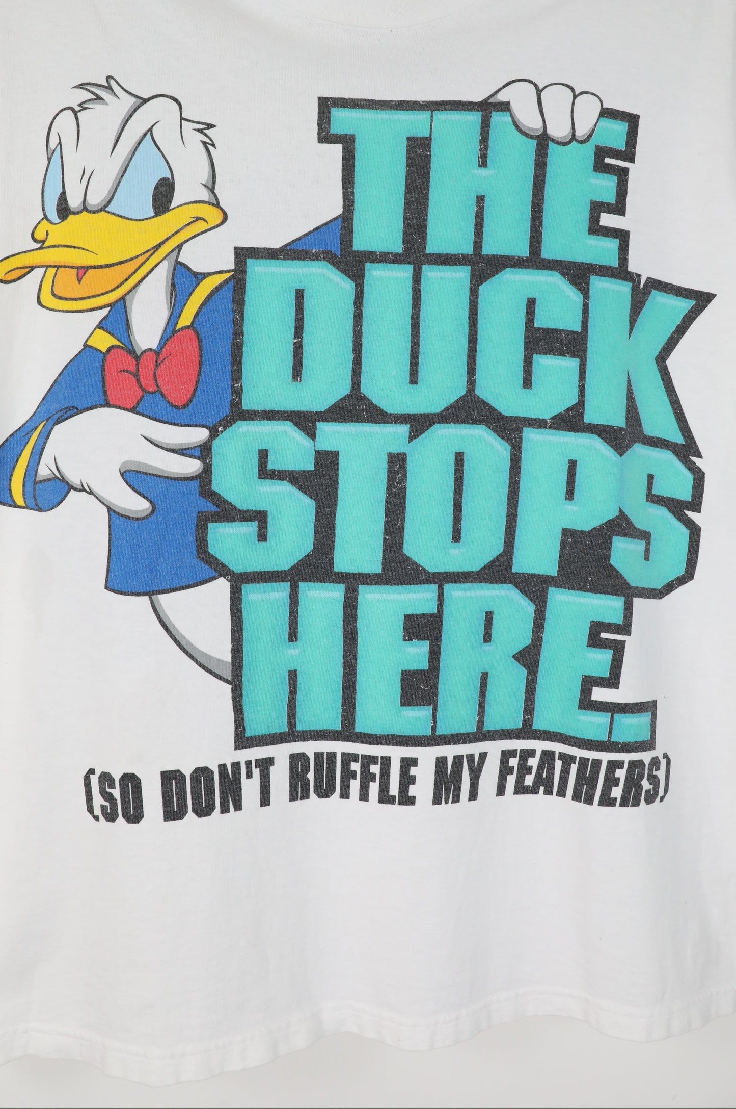 White Disney Donald Duck Cartoon Tee