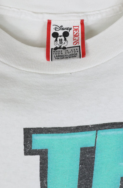 White Disney Donald Duck Cartoon Tee