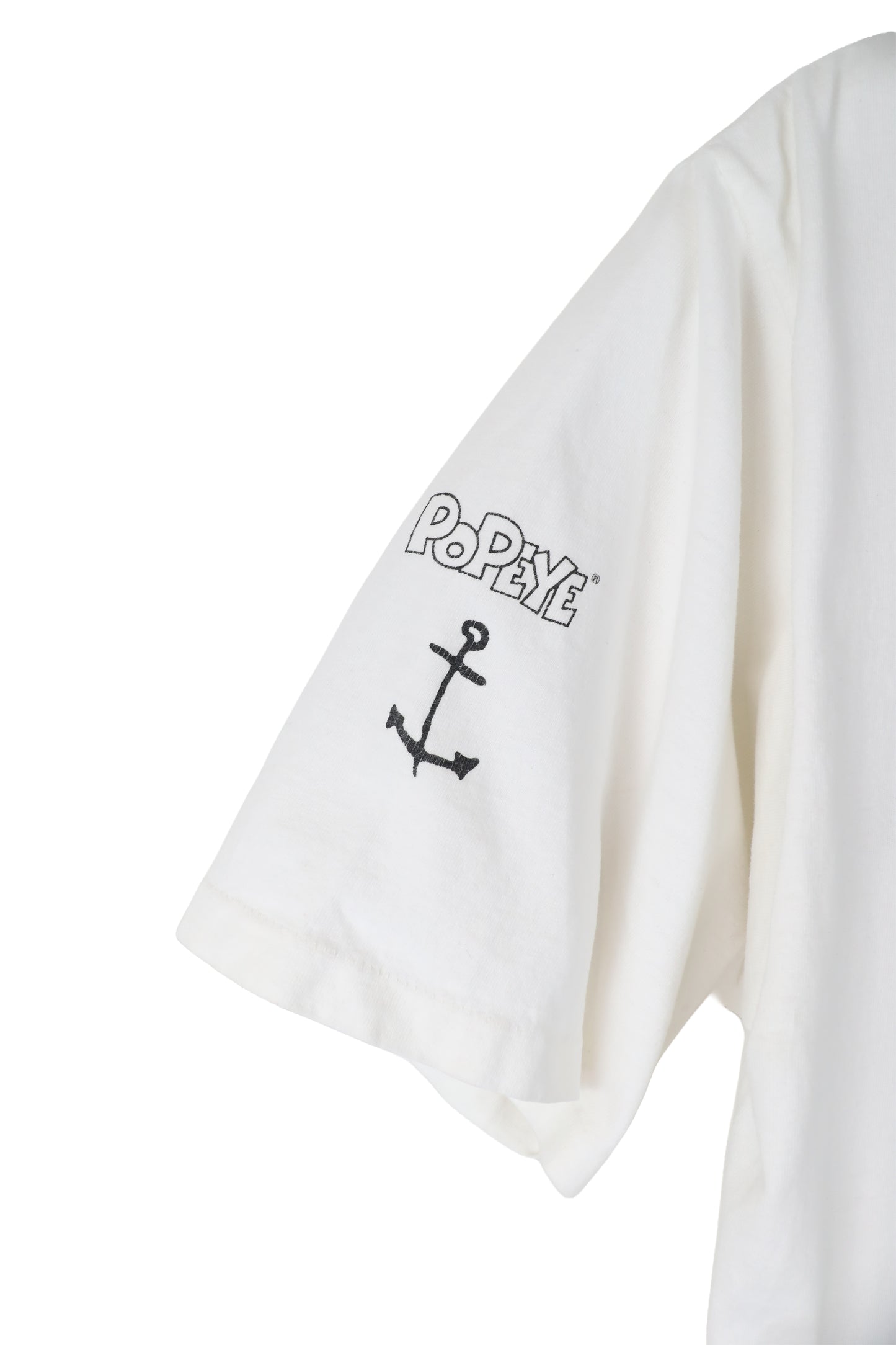 Popeye Spinach White Tee