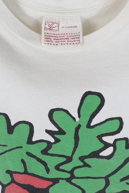 Popeye Spinach White Tee