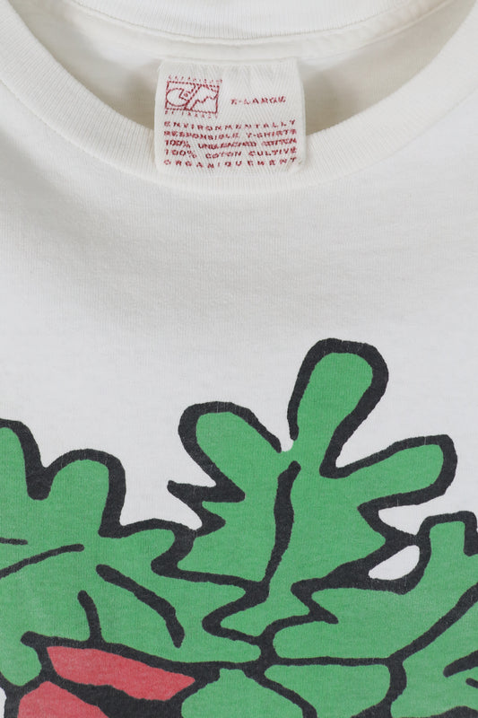Popeye Spinach White Tee