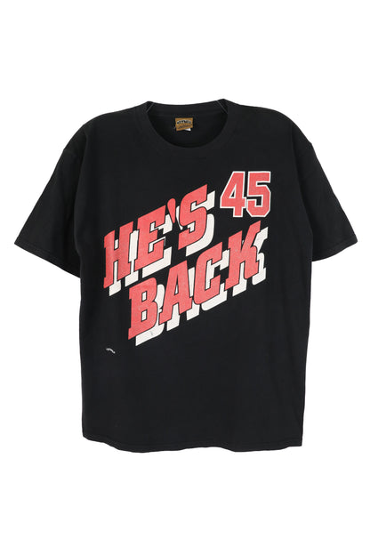90s Michael Jordan He's Back 45 NBA Tee