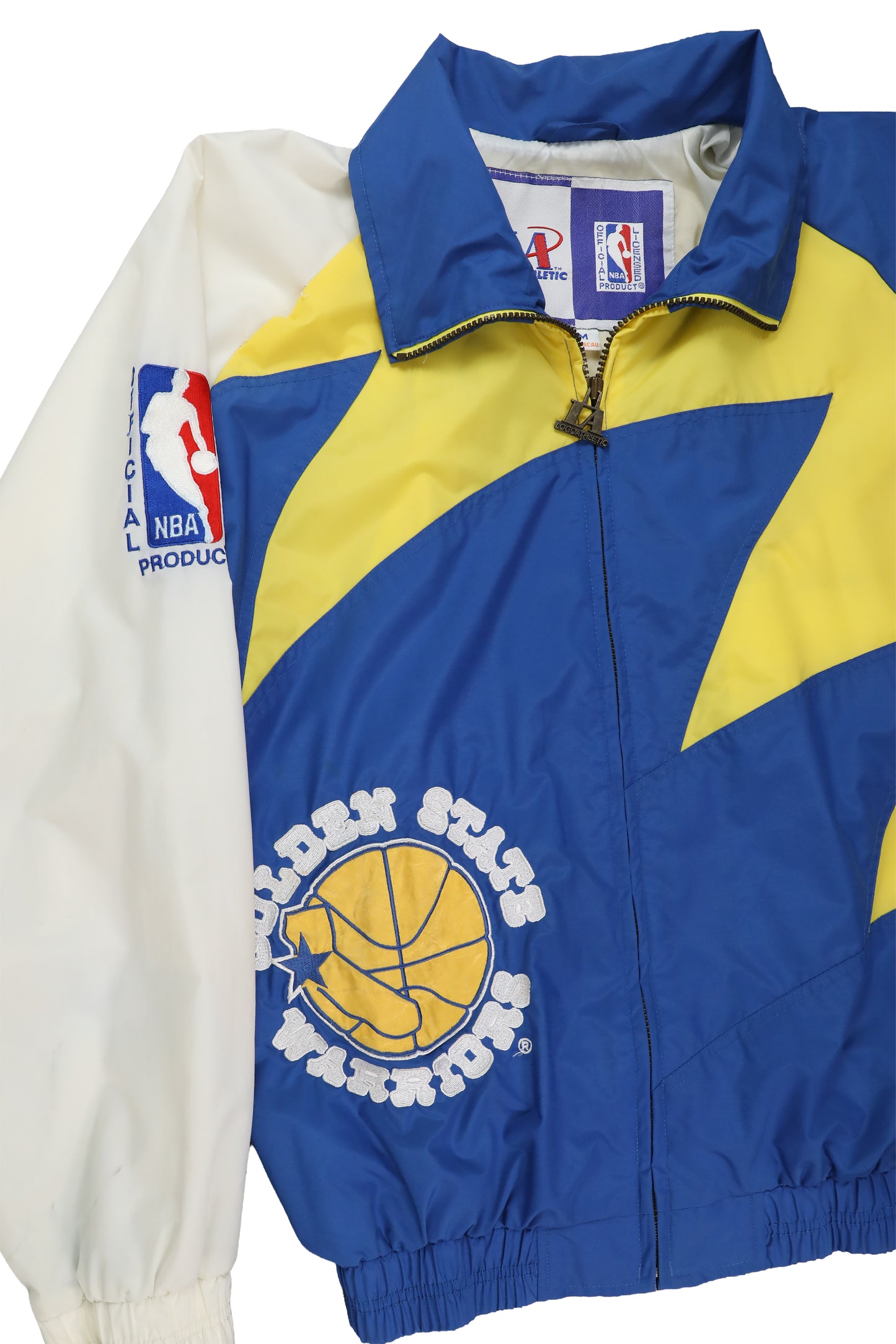 90's Logo Athletic NBA Golden State Warriors Windbreaker