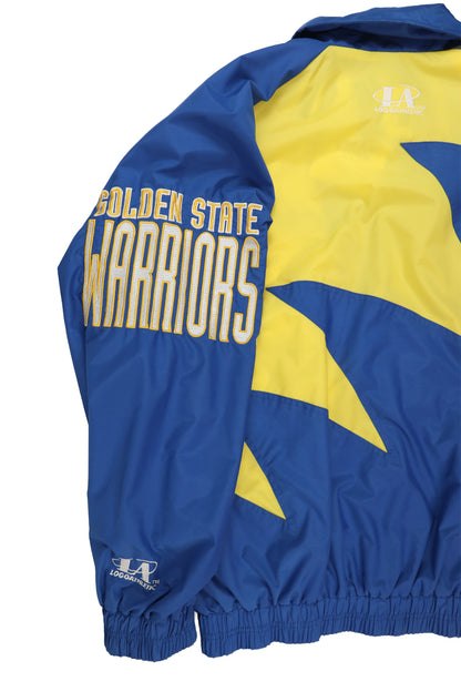 90's Logo Athletic NBA Golden State Warriors Windbreaker