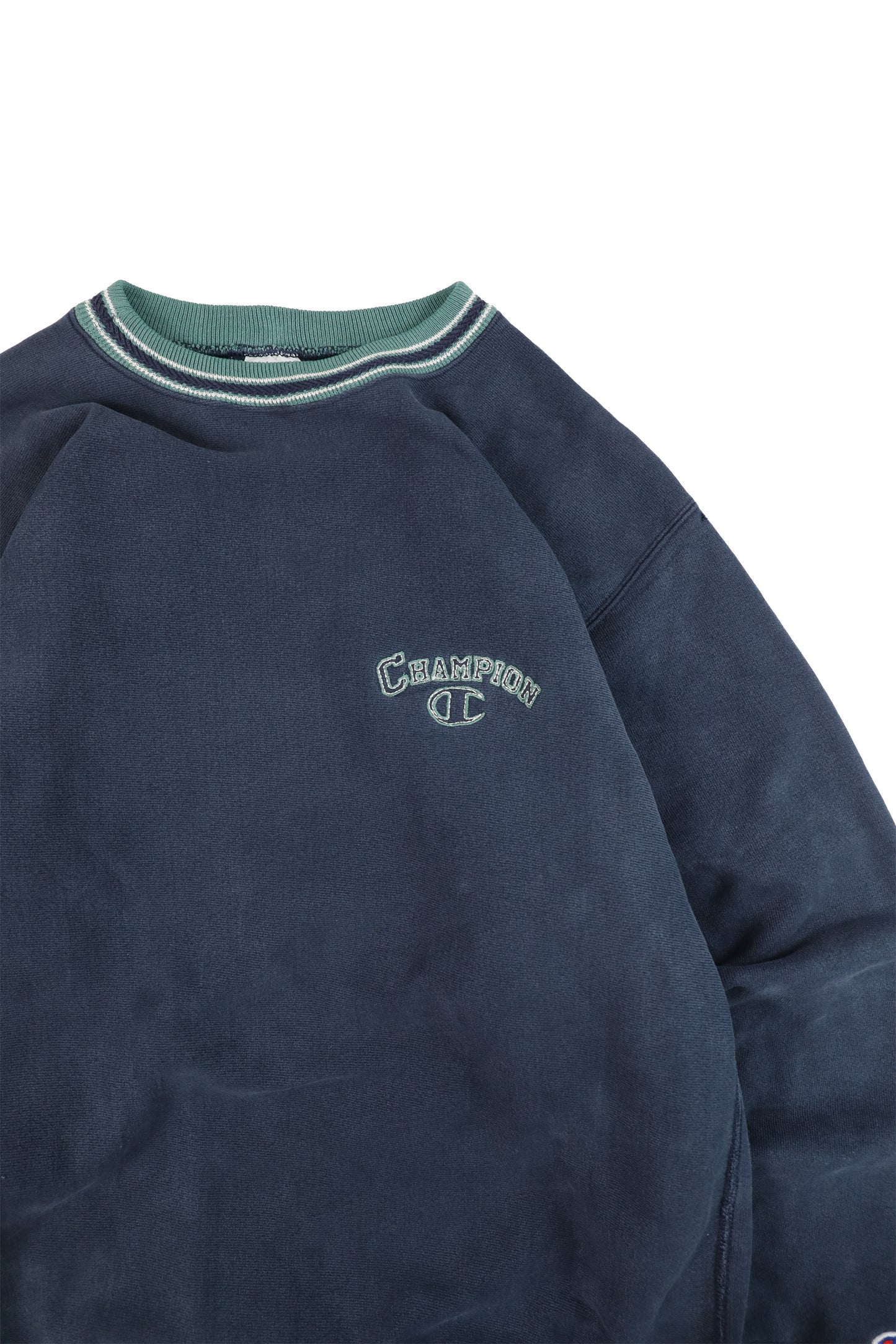 90's Champion Two Tone Navy Reverse Reave Sweater