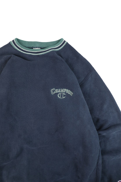 90's Champion Two Tone Navy Reverse Reave Sweater