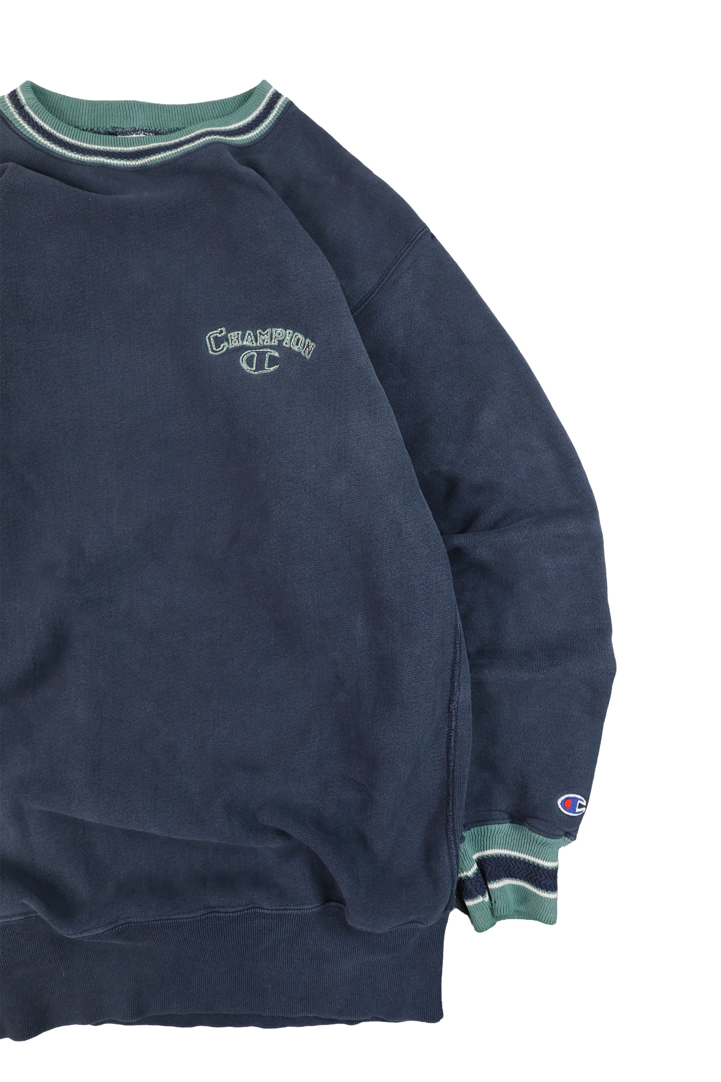 90's Champion Two Tone Navy Reverse Reave Sweater