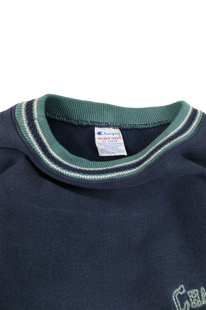 90's Champion Two Tone Navy Reverse Reave Sweater