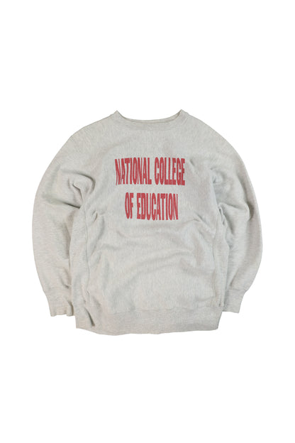 90's Champion National College of Education Reverse Reave Sweater