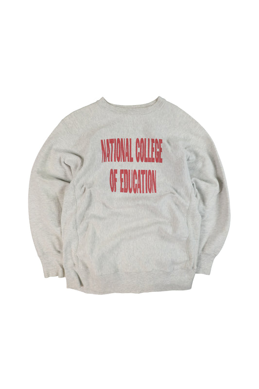 90's Champion National College of Education Reverse Reave Sweater