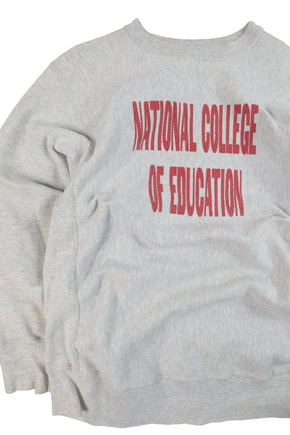 90's Champion National College of Education Reverse Reave Sweater