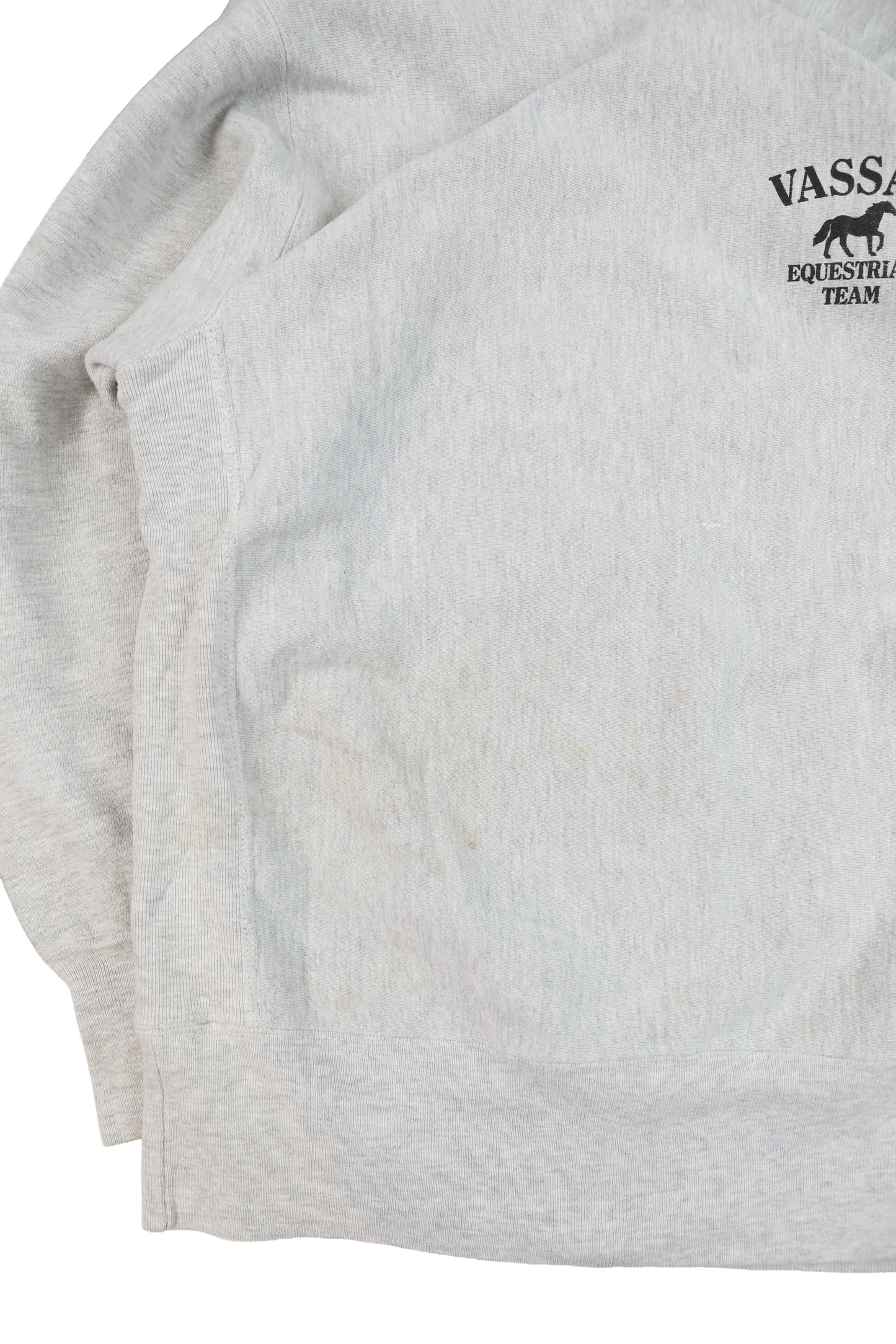 90's Champion Grey Vassar Logo Reverse Reave Sweater