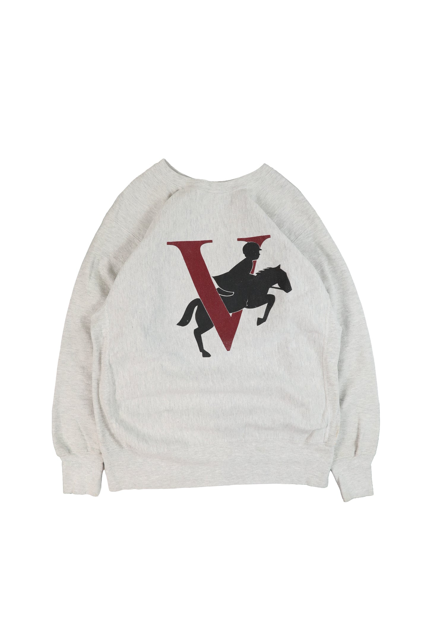90's Champion Grey Vassar Logo Reverse Reave Sweater
