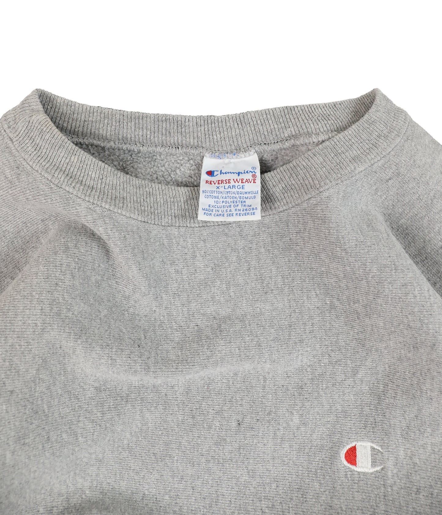 90's Champion Grey Reverse Reave Sweater