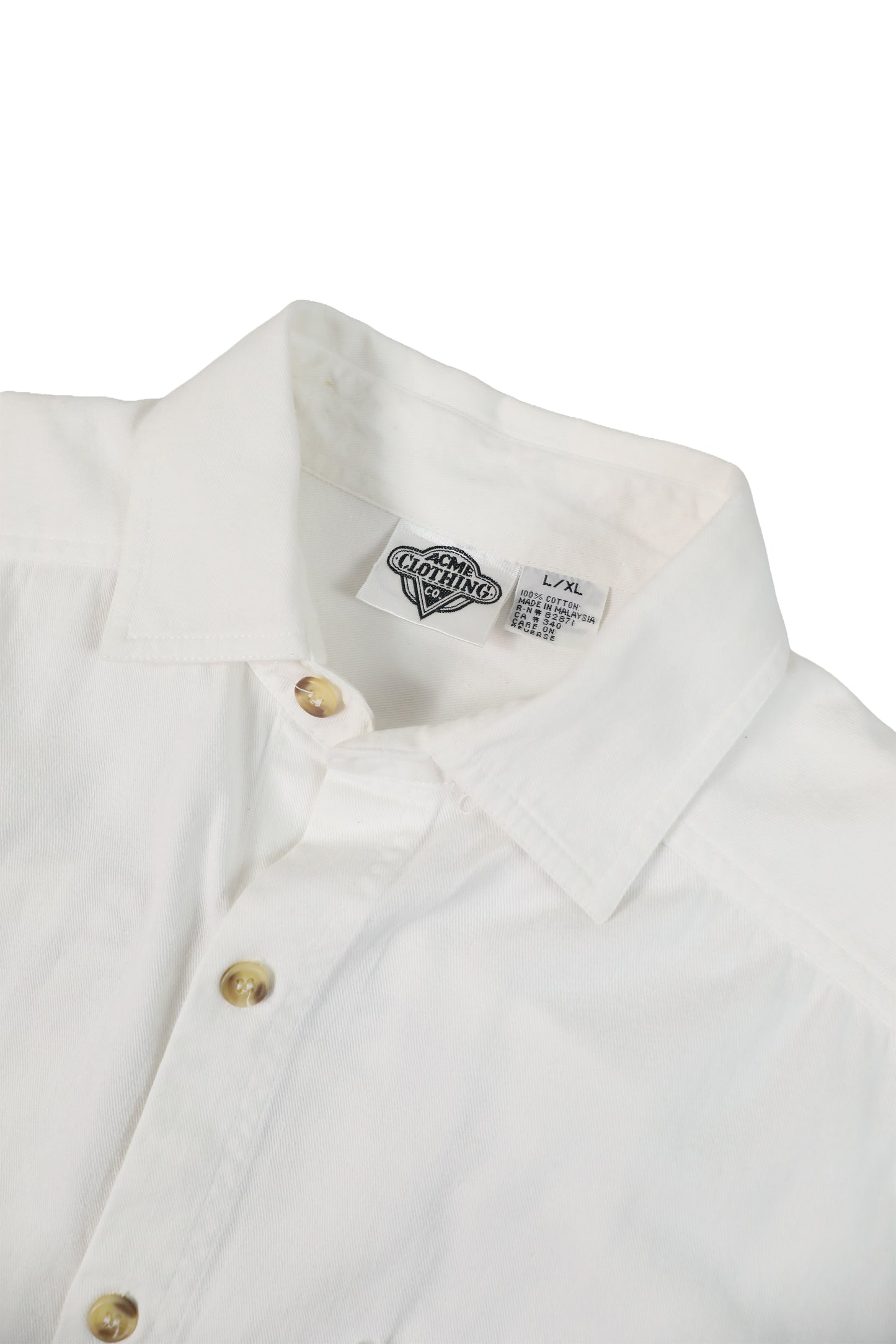 90's Acme Clothing Looney Tunes Taz embroidery button down shirt