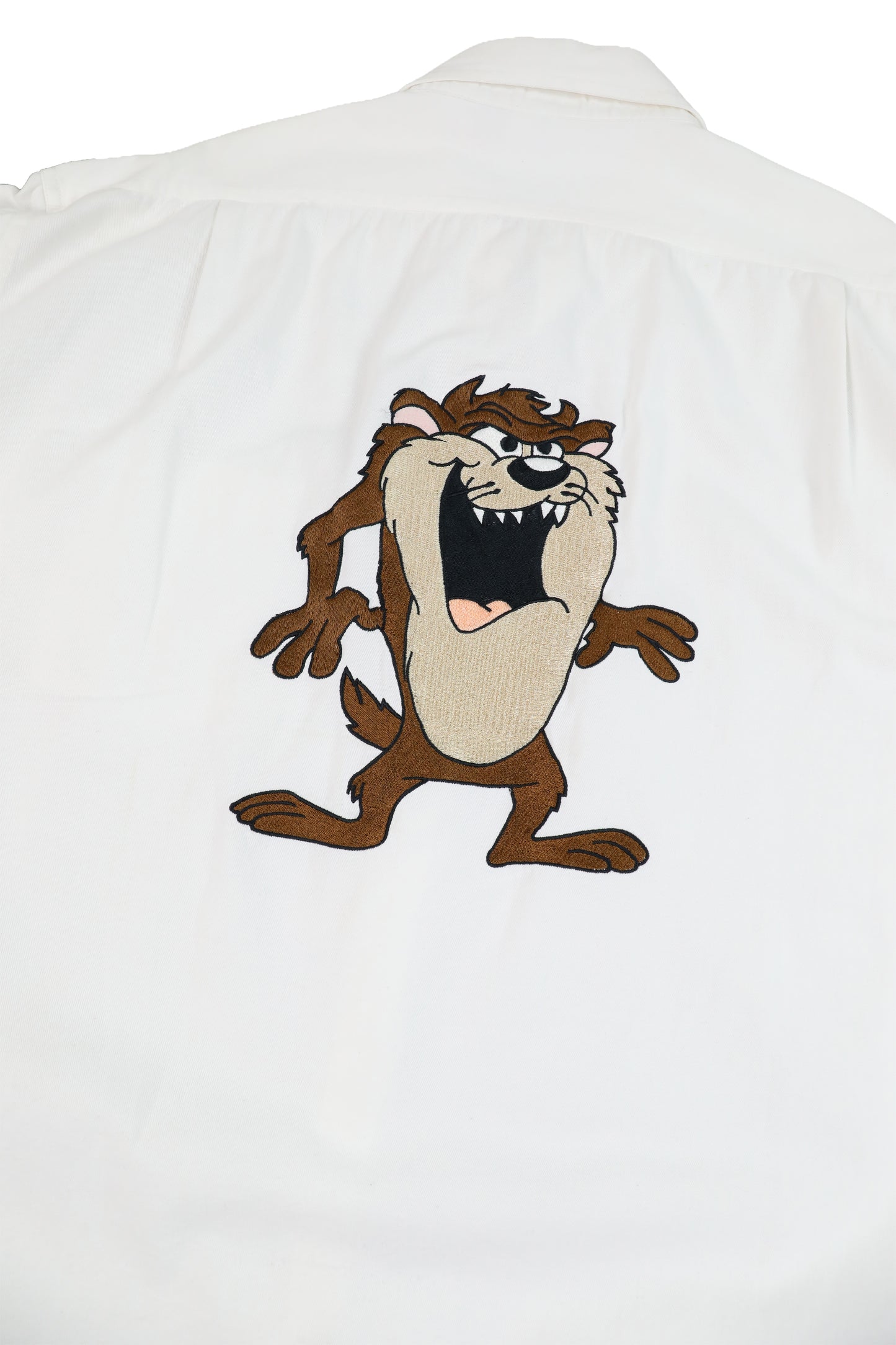 90's Acme Clothing Looney Tunes Taz embroidery button down shirt