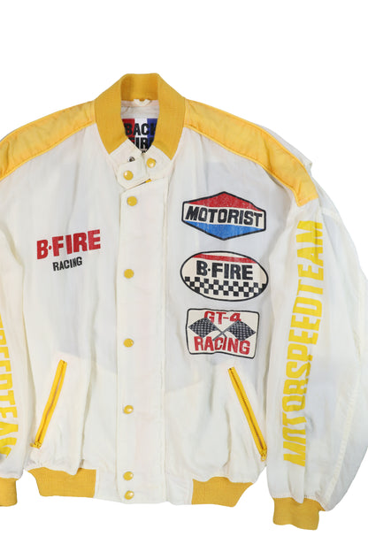 90's Back Fire Racing Motor Speed Team Racing Jacket