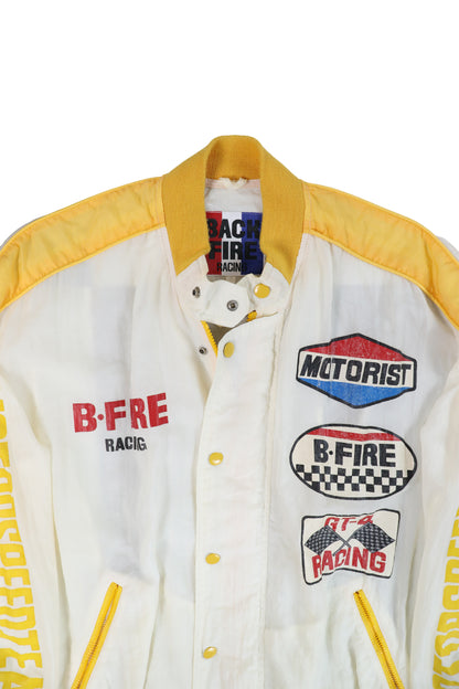 90's Back Fire Racing Motor Speed Team Racing Jacket