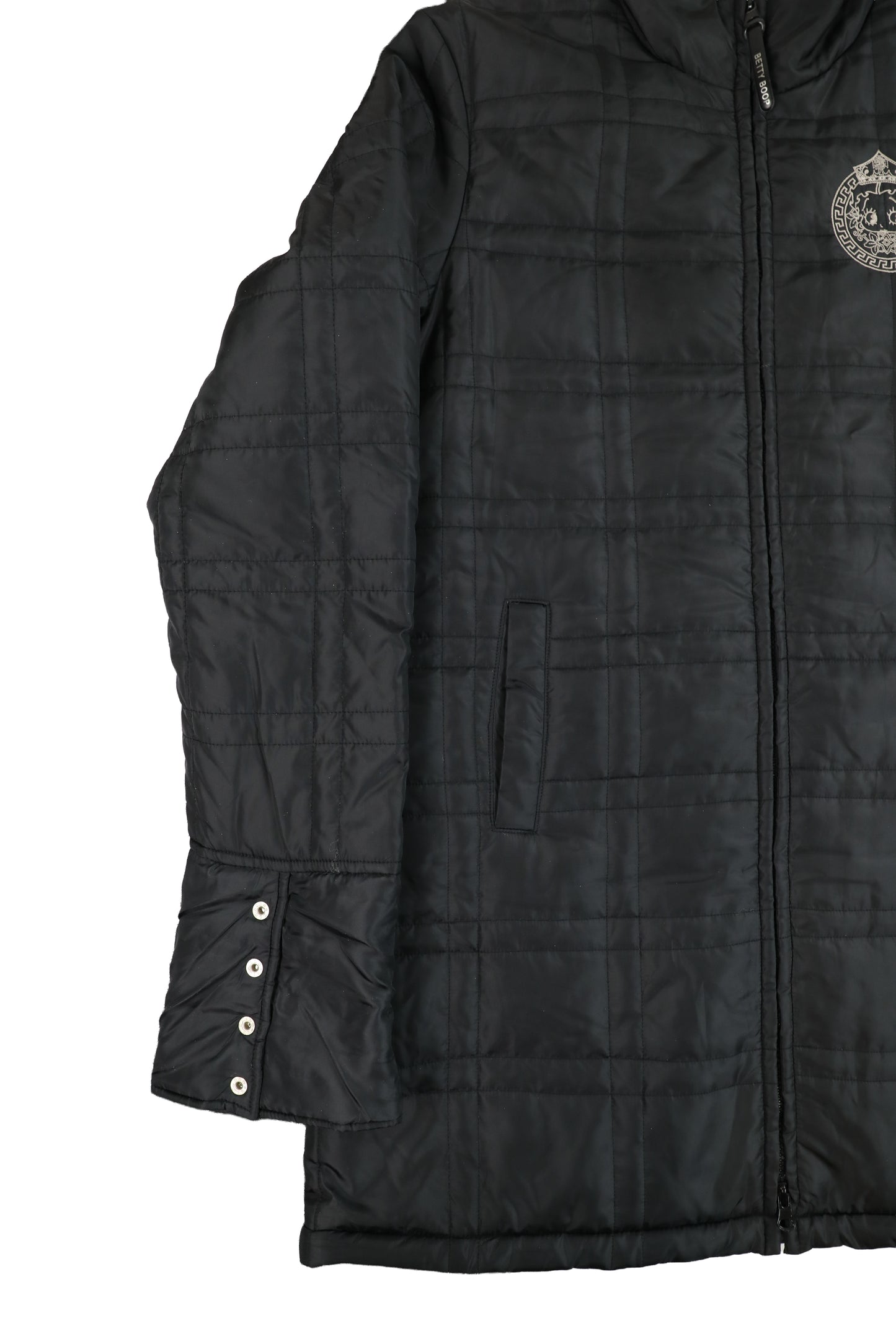 90's Betty Boop Black Puffer Jacket