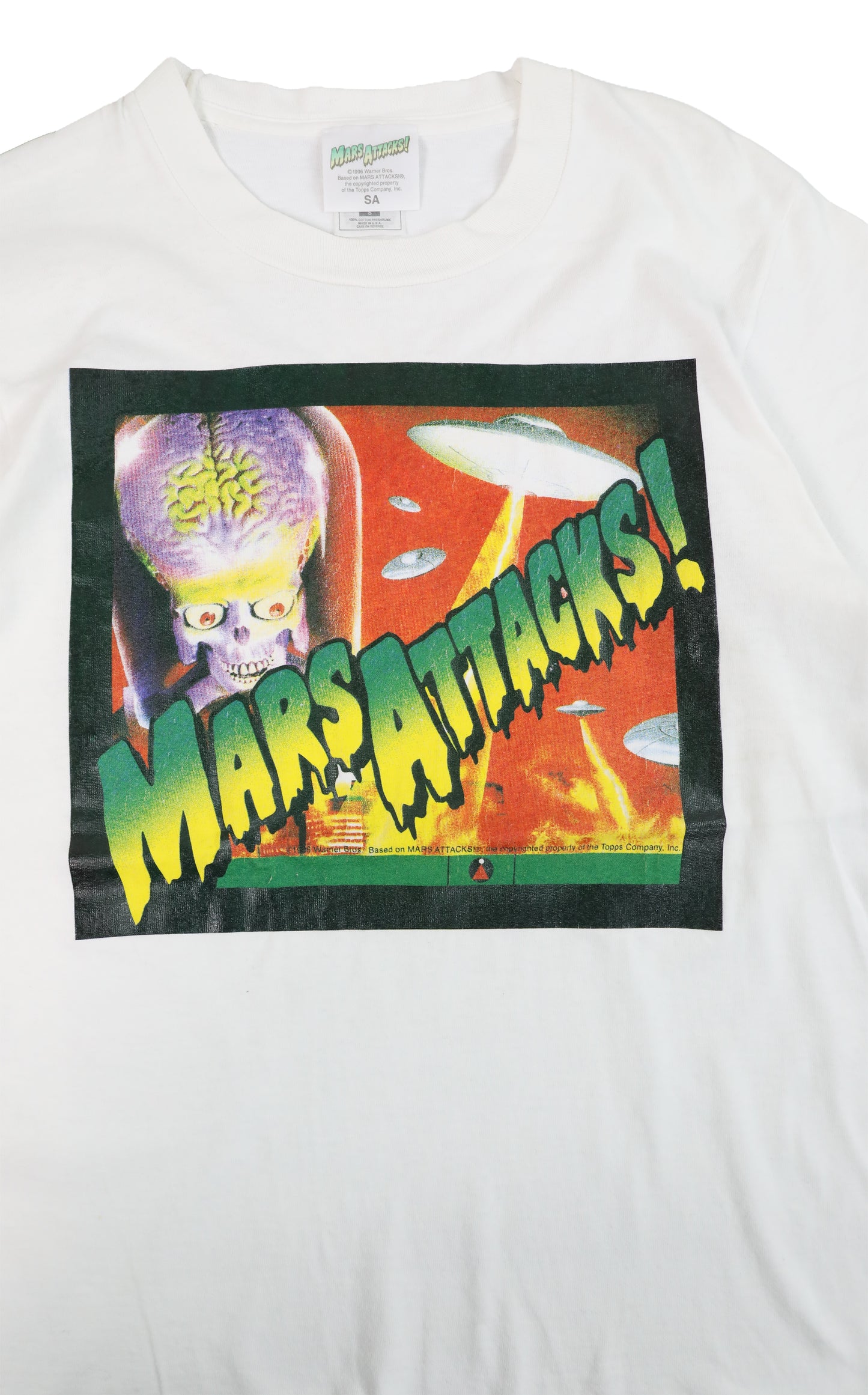 1996 Mars Attacks! White Movie Tee