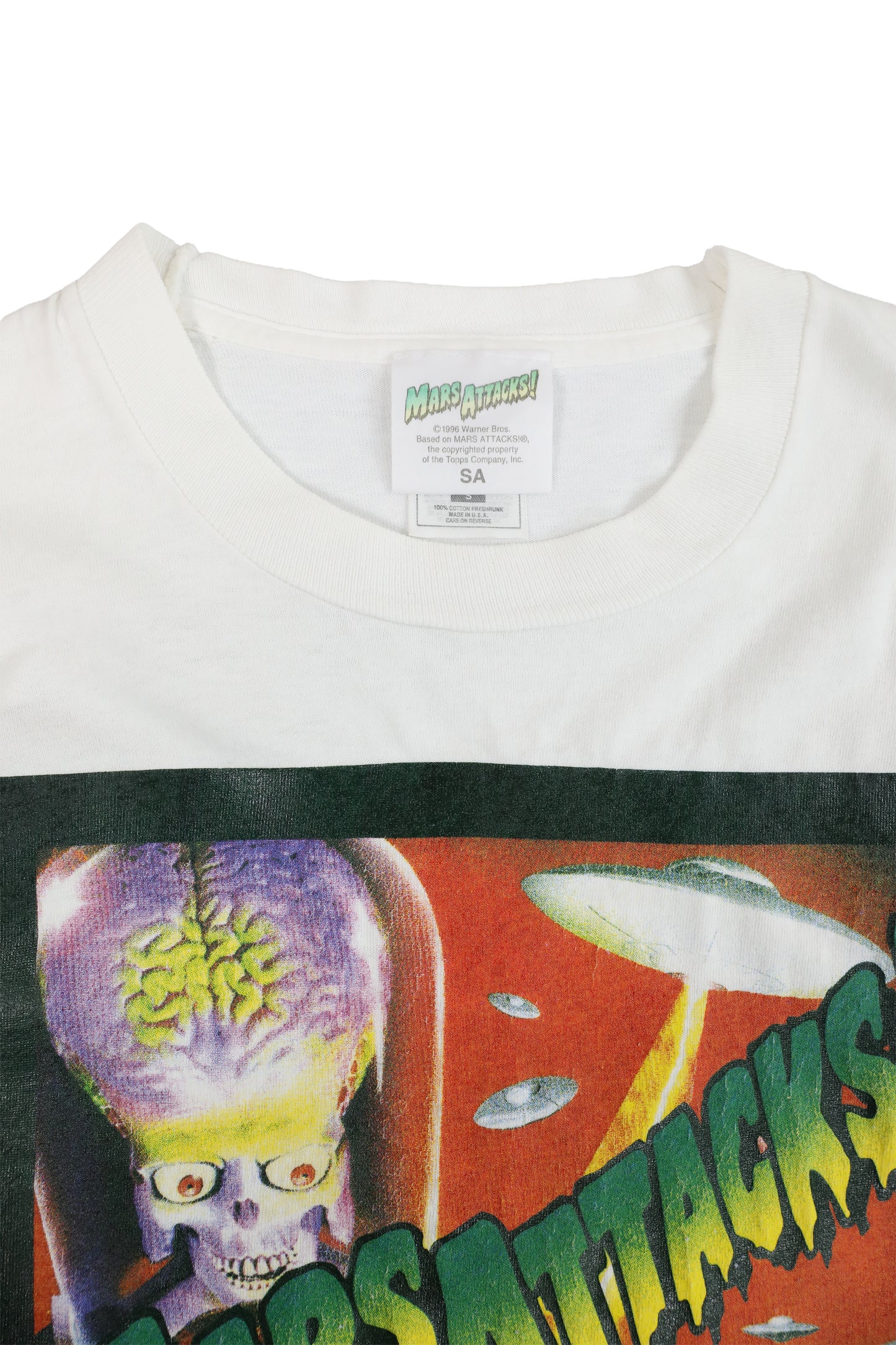 1996 Mars Attacks! White Movie Tee
