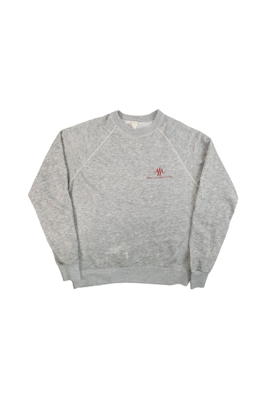 80's American Academy of Wine Gray Sweater