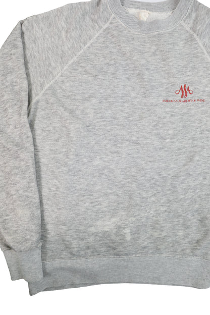 80's American Academy of Wine Gray Sweater