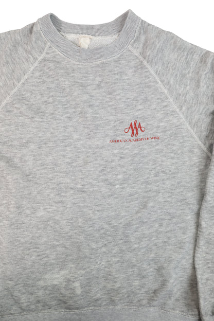 80's American Academy of Wine Gray Sweater