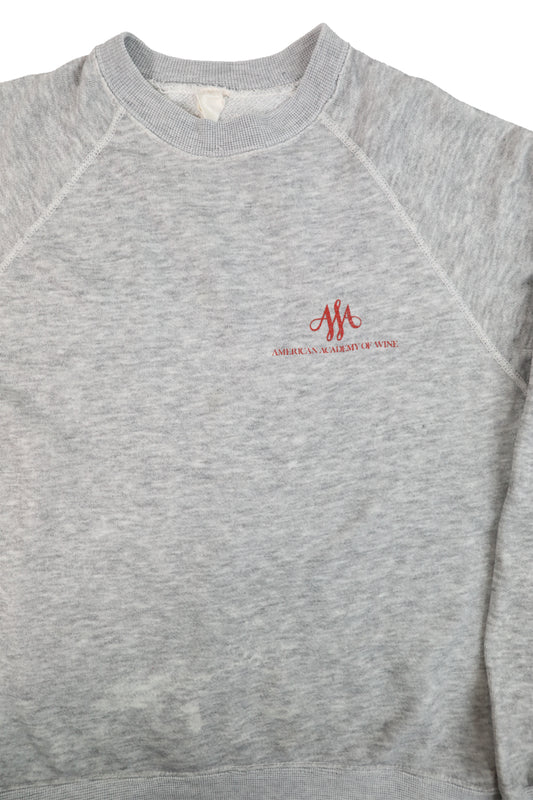80's American Academy of Wine Gray Sweater