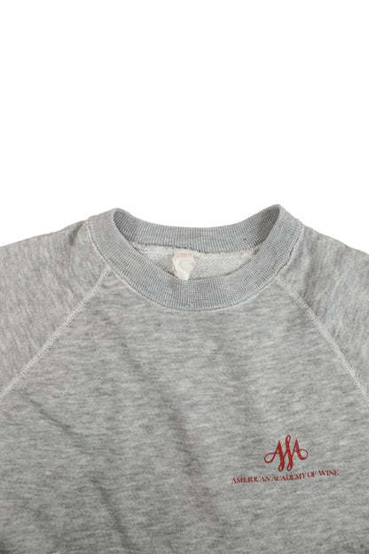 80's American Academy of Wine Gray Sweater