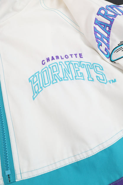 90's Starter Charlotte Hornets Quarter Zip Windbreaker