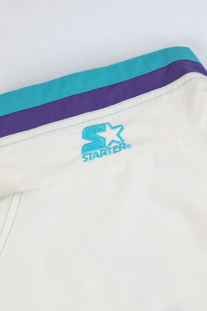 90's Starter Charlotte Hornets Quarter Zip Windbreaker
