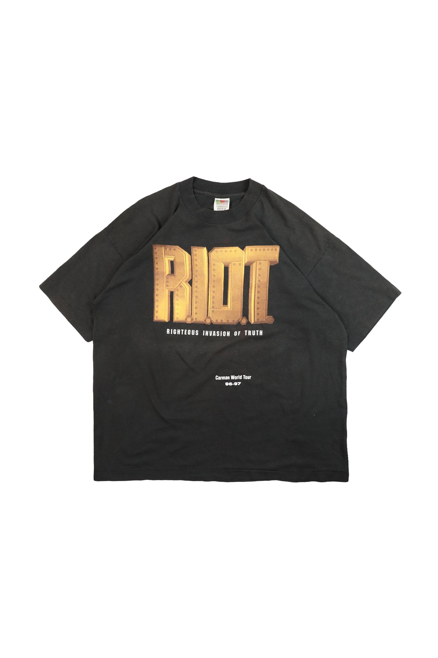 1996-1997 R.I.O.T Carman World Tour Music Tee