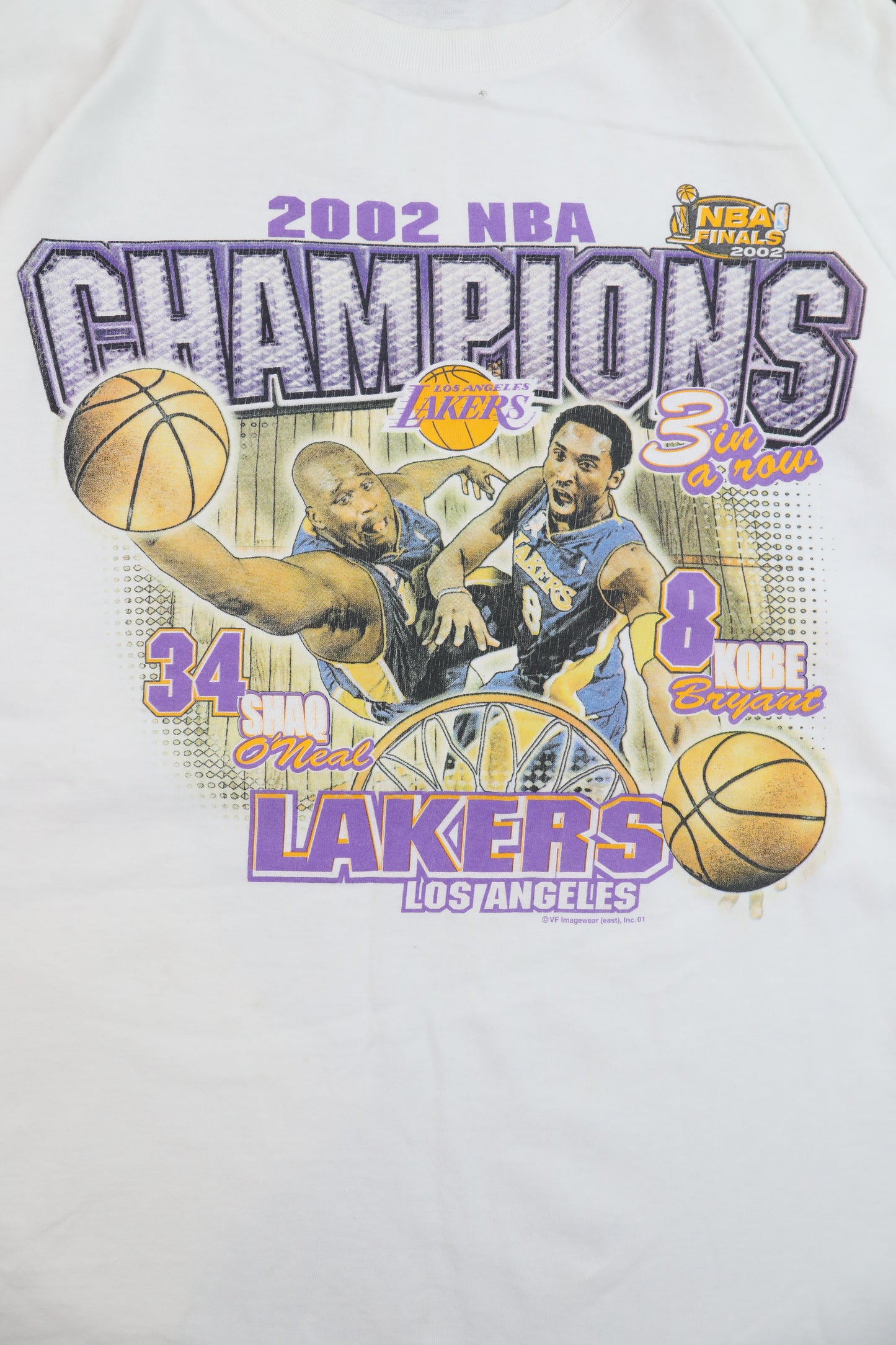 2002 NBA Final LA Lakers Champions Graphic Tee
