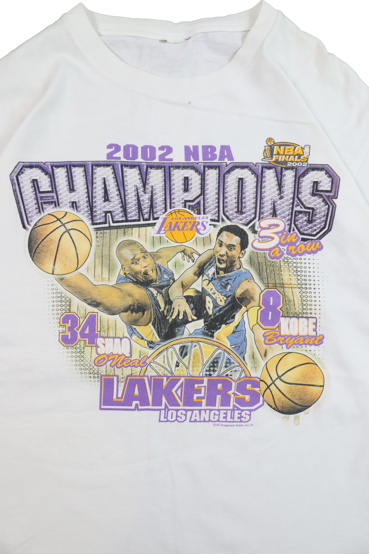 2002 NBA Final LA Lakers Champions Graphic Tee