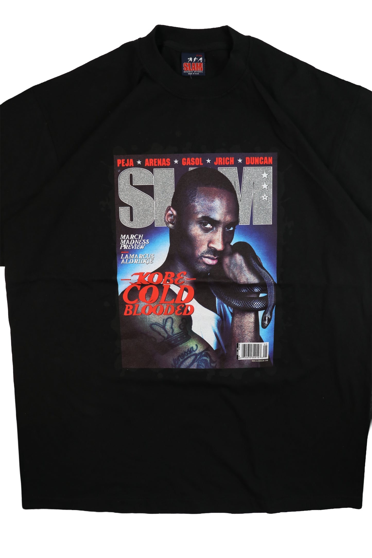 90's Kobe Bryant Cold Blooded SLAM Magazine Cover Tee (Dead-stock)