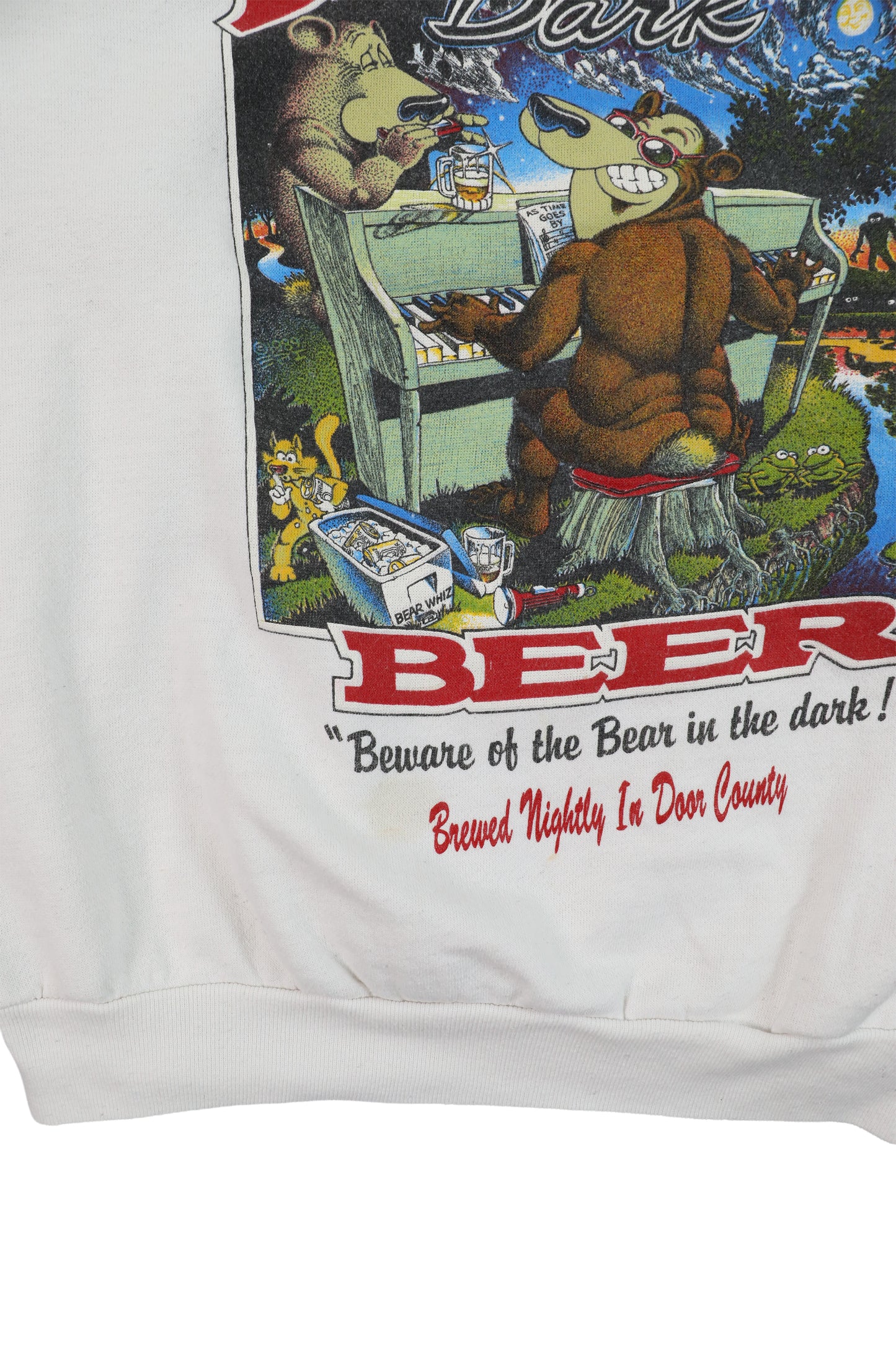 80's Bear Whiz Bear Graphic Sweater