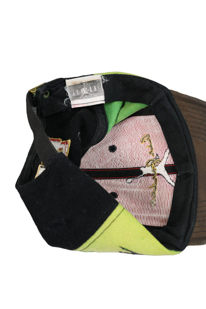 90's Nike Air Jordan 23 Wool Blend Color Block Leather Strapback Cap