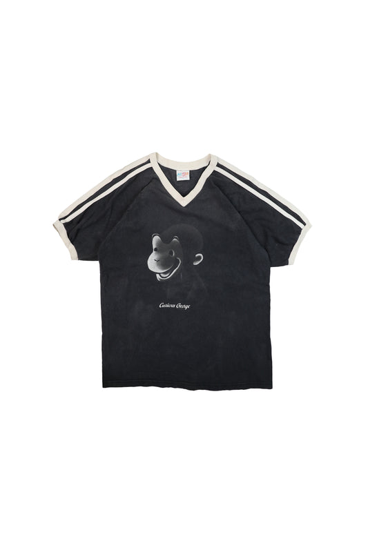 90's Curious George V-Neck Tee