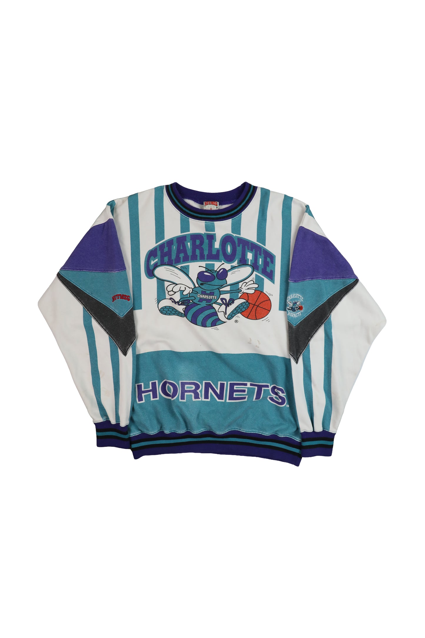 90's Nutmeg NBA Charlotte Hornets Crewneck Sweater