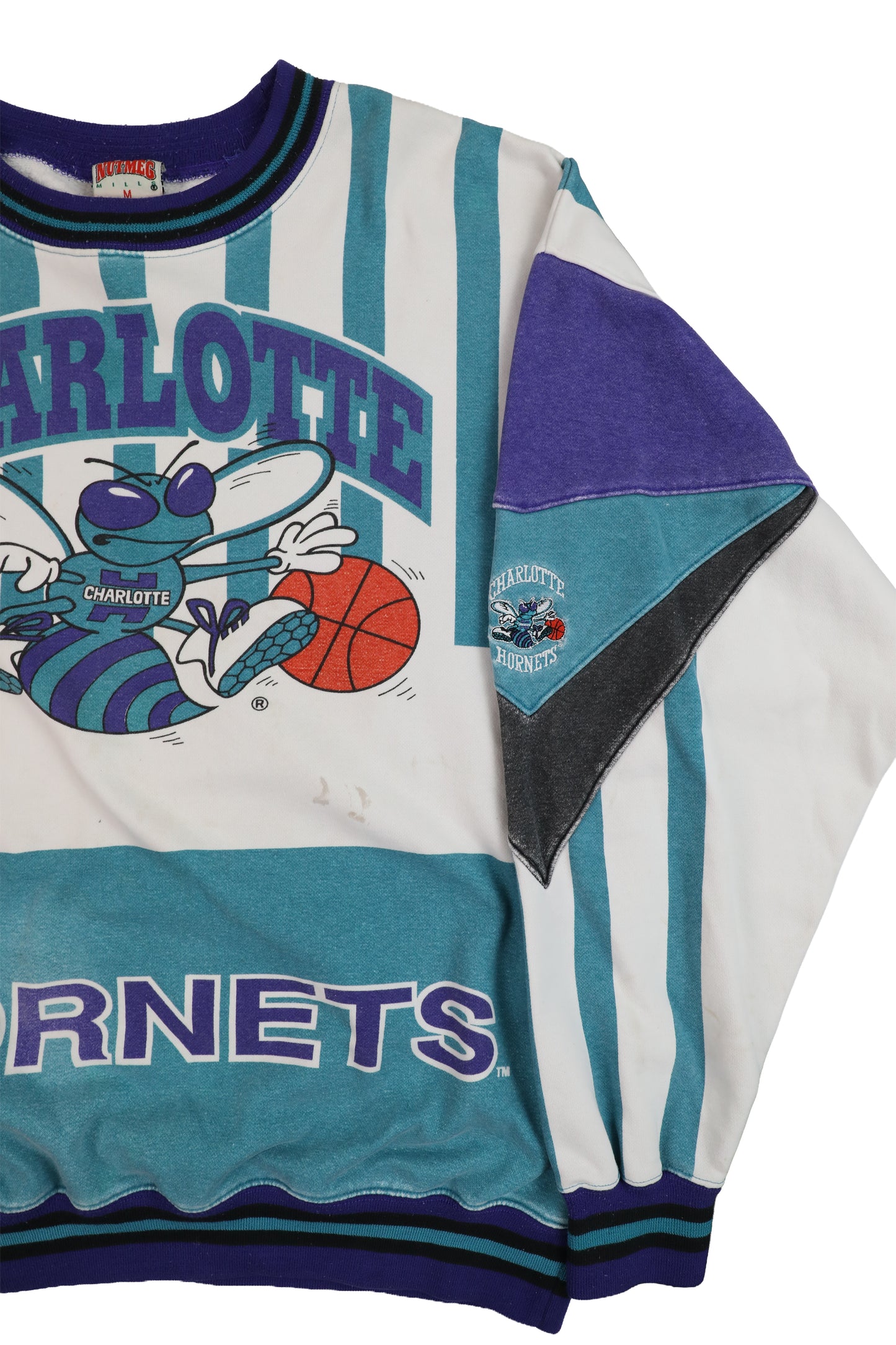 90's Nutmeg NBA Charlotte Hornets Crewneck Sweater