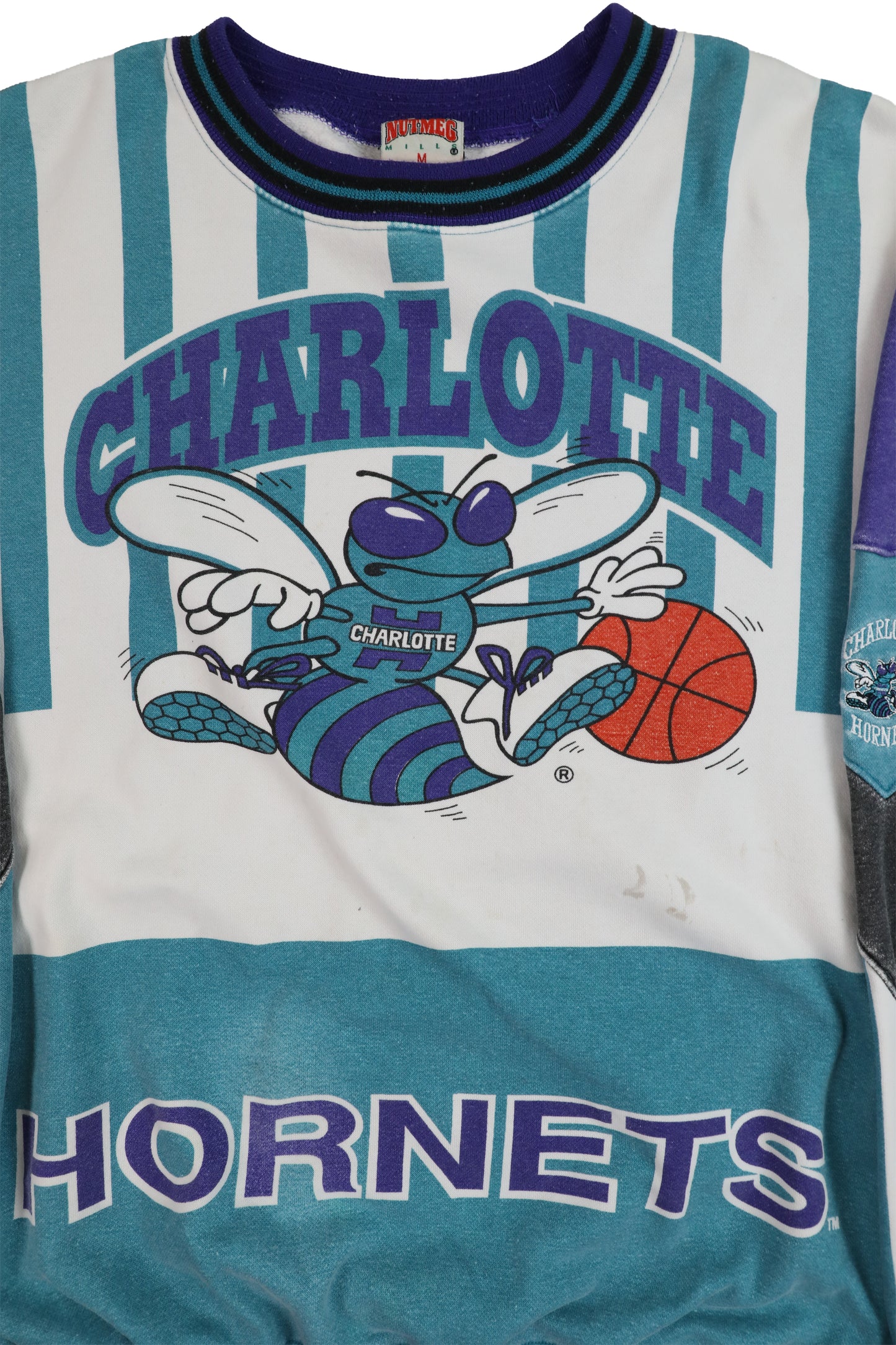 90's Nutmeg NBA Charlotte Hornets Crewneck Sweater