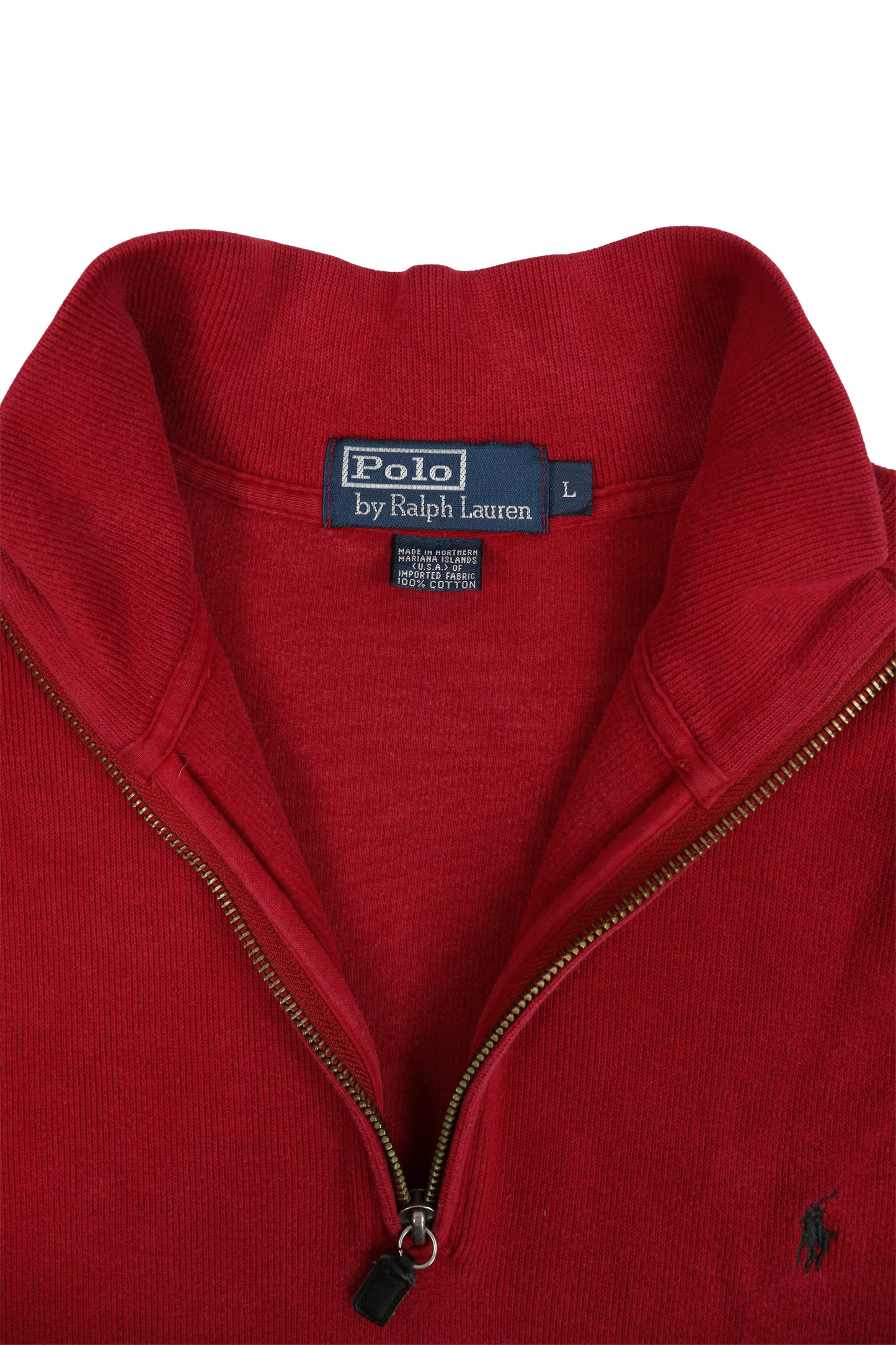Polo Ralph Lauren Red Quarter-zip Pullover Sweater